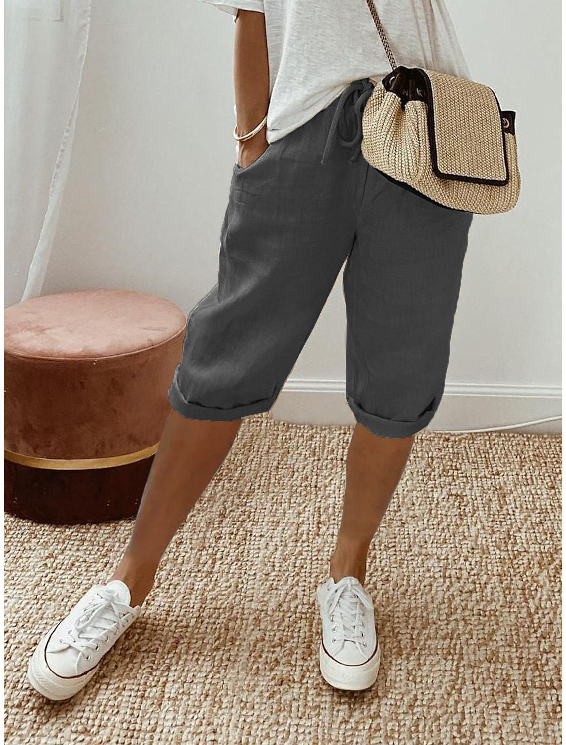 Cotton linen pants