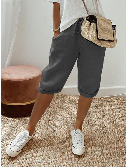 Cotton linen pants