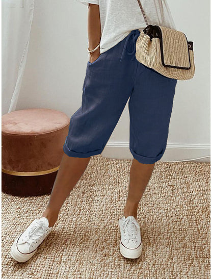 Cotton linen pants