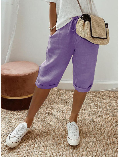 Cotton linen pants