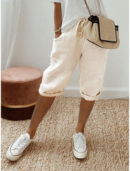 Cotton linen pants