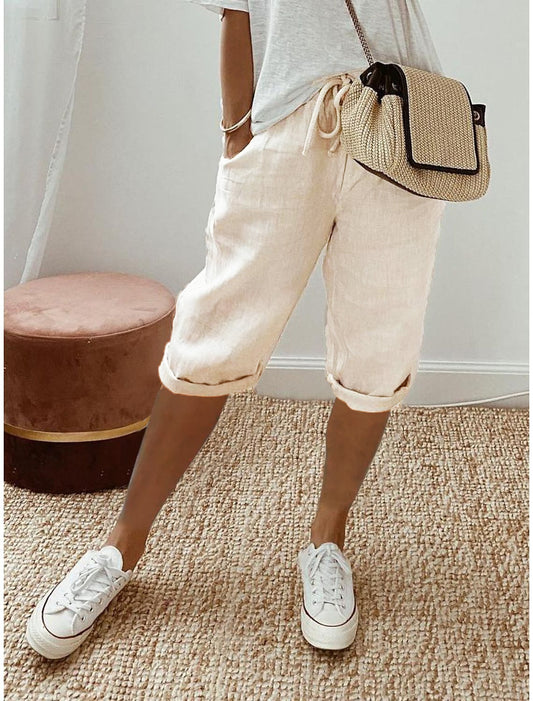 Cotton linen pants