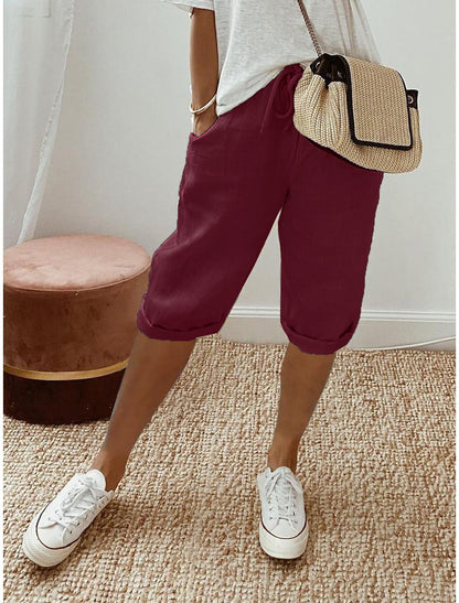 Cotton linen pants