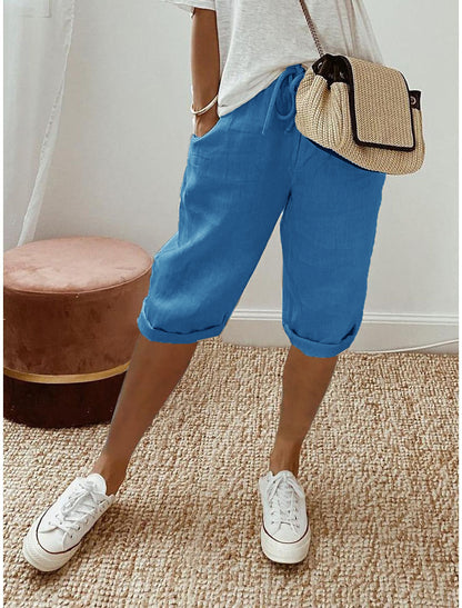 Cotton linen pants