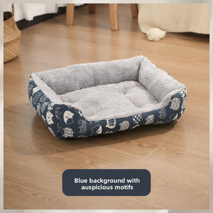 Cotton Linen Pet Bed Mat