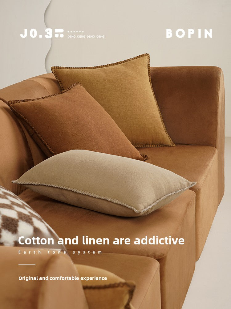 Cotton Linen Pillow Cushion Cover