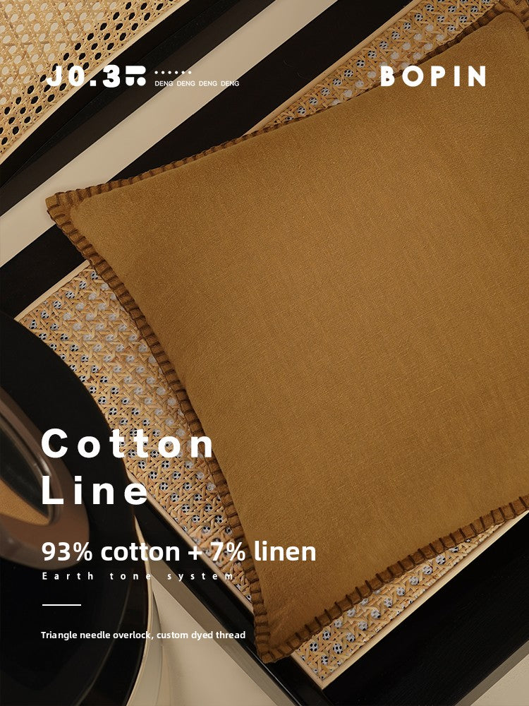 Cotton Linen Pillow Cushion Cover