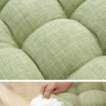 Cotton-linen seat cushion