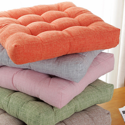 Cotton-linen seat cushion