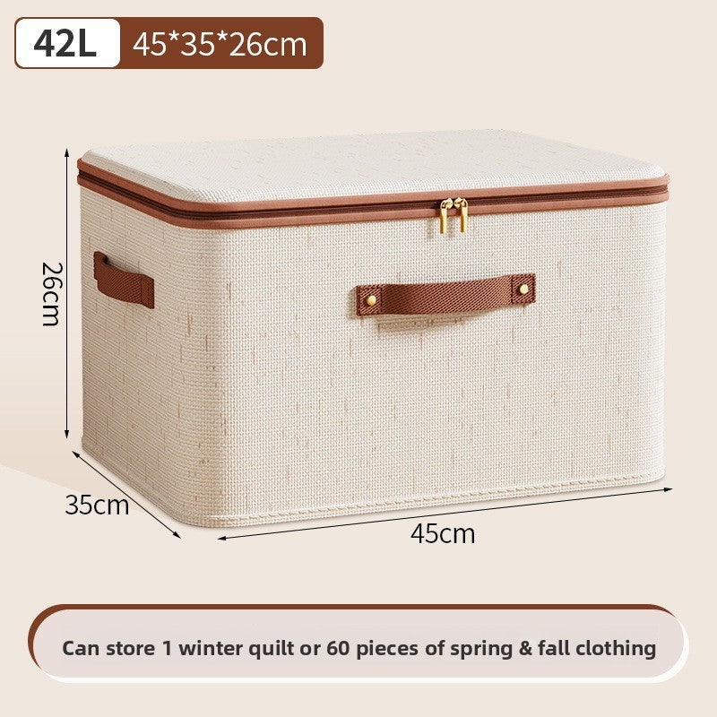 Cotton Linen Storage Box with Lid