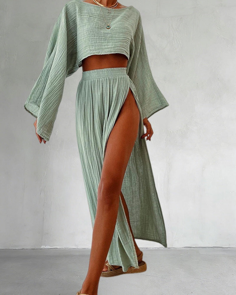 Cotton Linen Two Piece Set