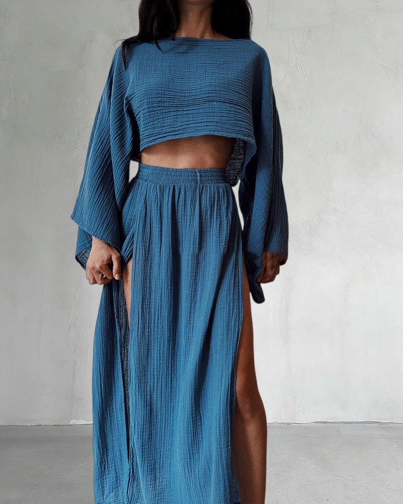 Cotton Linen Two Piece Set