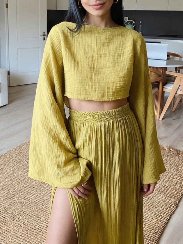 Cotton Linen Two Piece Set