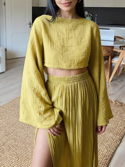 Cotton Linen Two Piece Set
