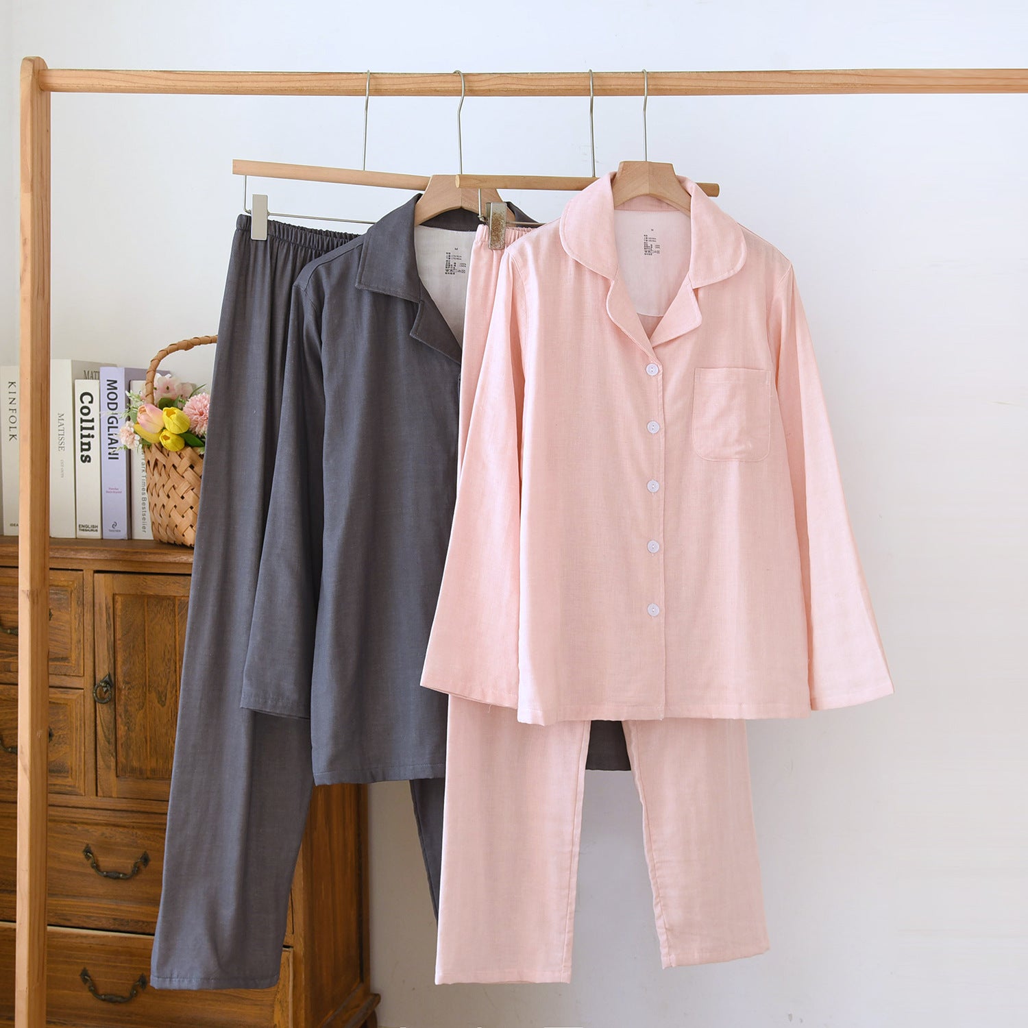 Cotton Long Sleeve Pajamas Set