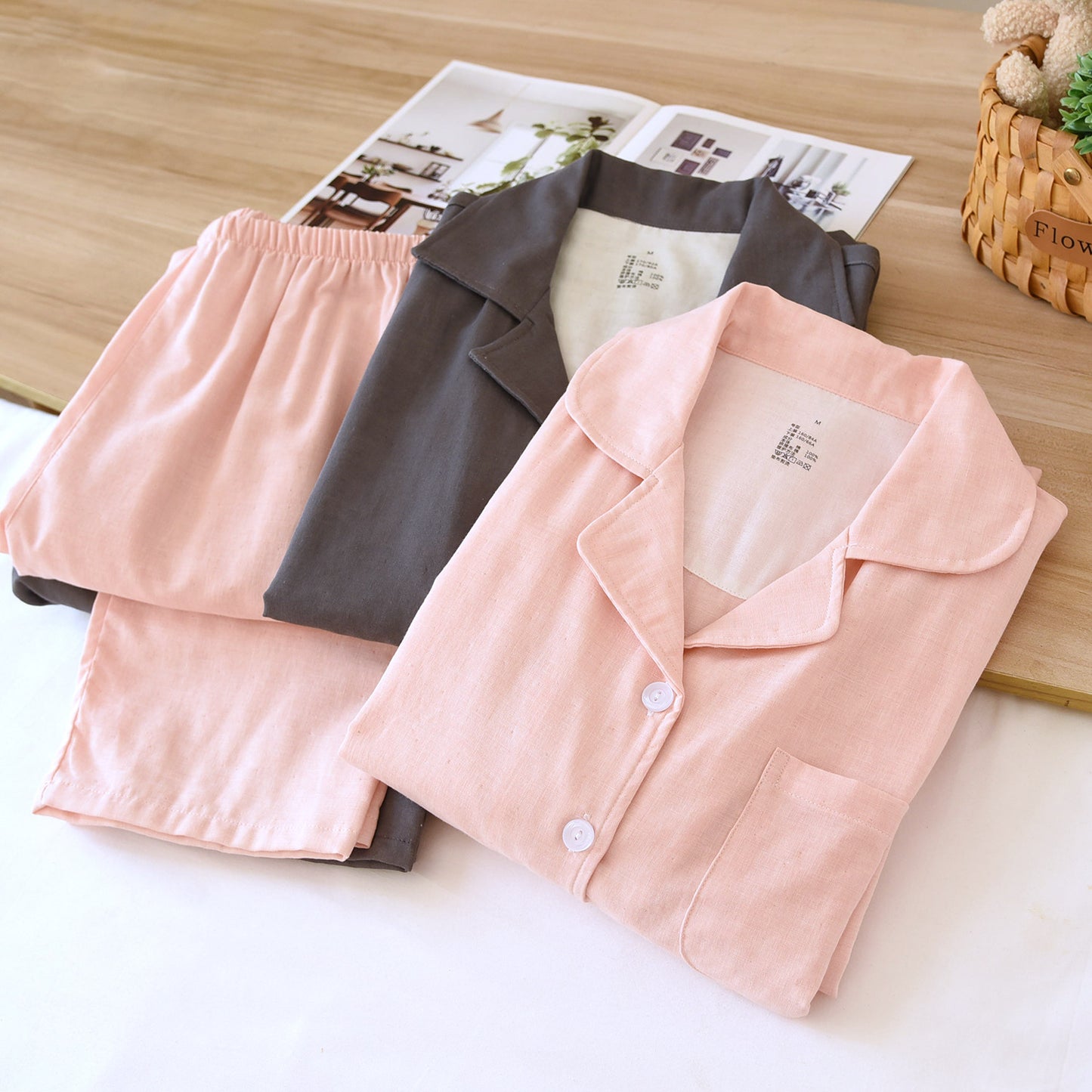 Cotton Long Sleeve Pajamas Set