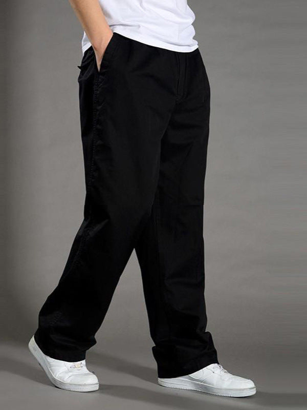 Cotton Men's Elastic Waist Casual Pants