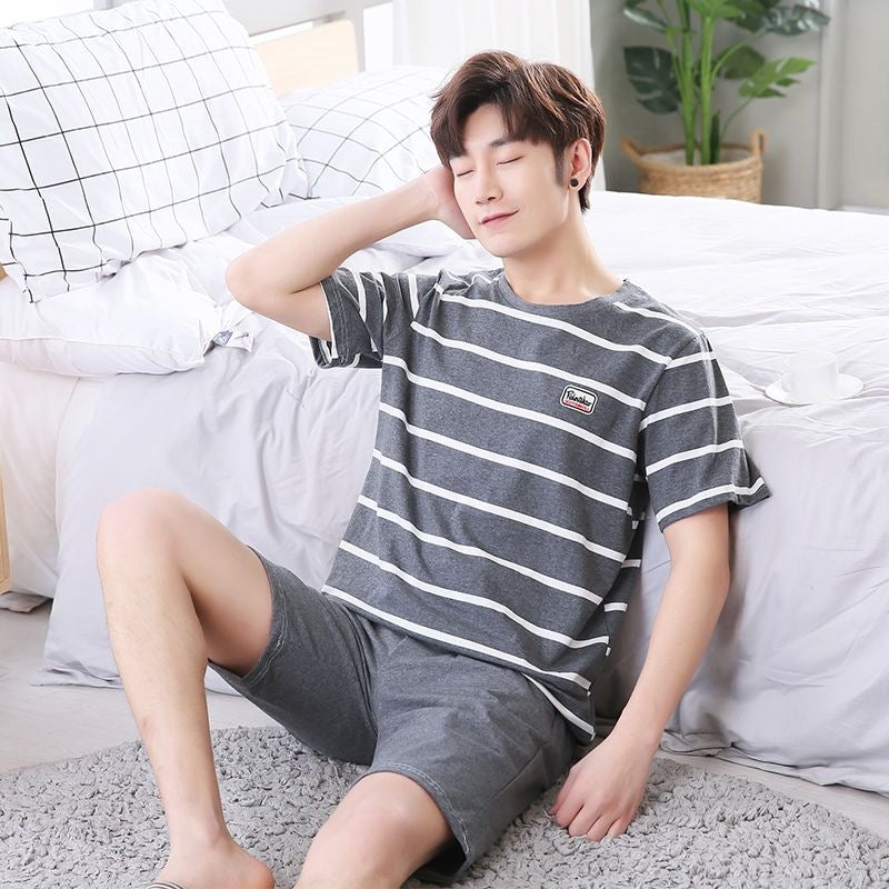 Cotton Men's Pajama Shorts Set