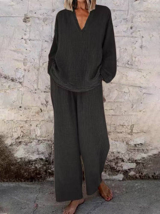 Cotton multicolored women's suit