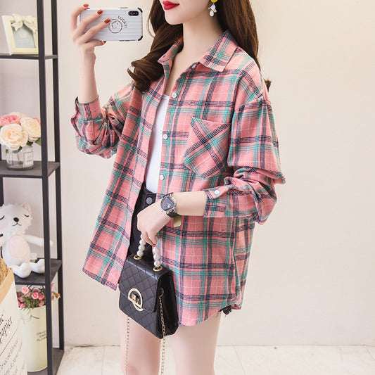 Cotton Plaid Shirt