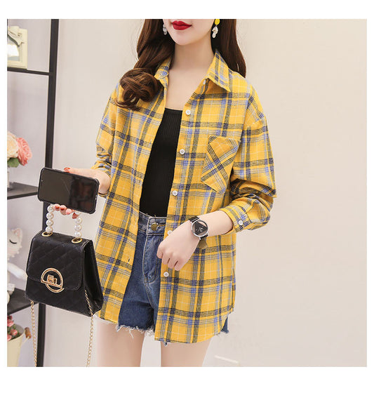 Cotton Plaid Shirt