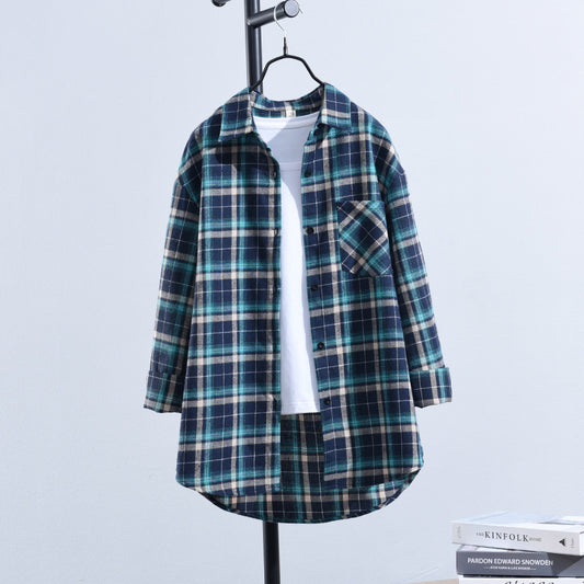 Cotton Plaid Shirt