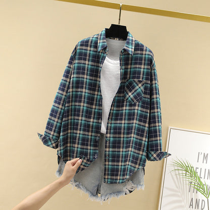 Cotton Plaid Shirt