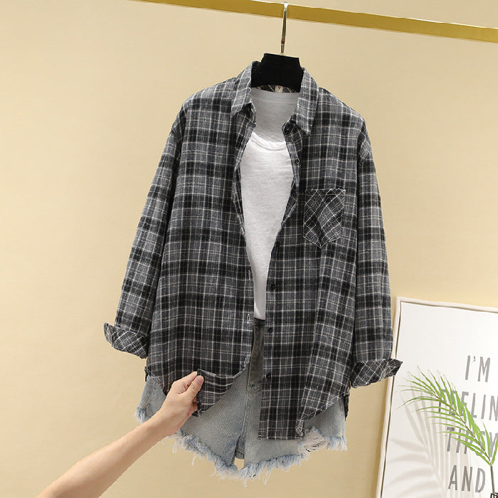 Cotton Plaid Shirt