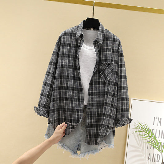 Cotton Plaid Shirt
