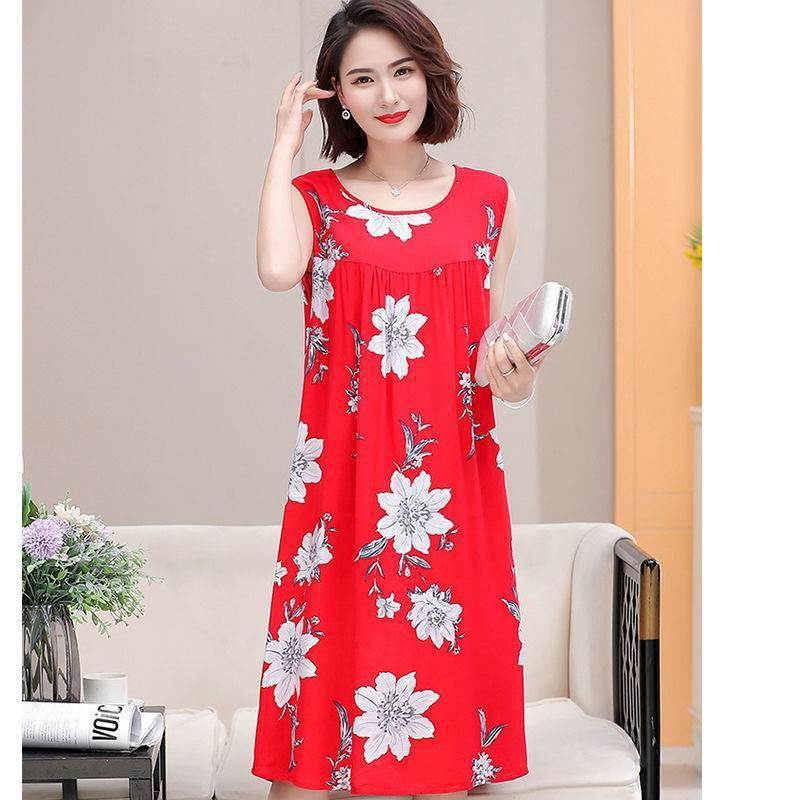Cotton-polyester nightgown pajamas in large size