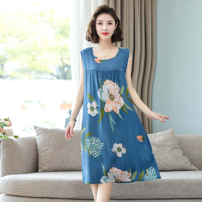 Cotton-polyester nightgown pajamas in large size
