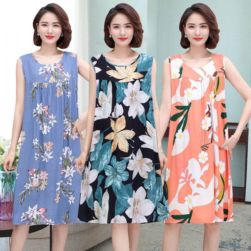 Cotton-polyester nightgown pajamas in large size