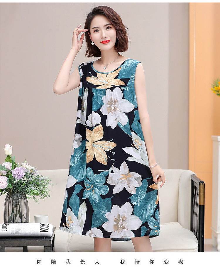 Cotton-polyester nightgown pajamas in large size