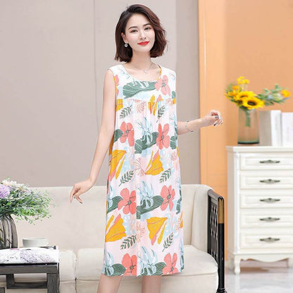 Cotton-polyester nightgown pajamas in large size