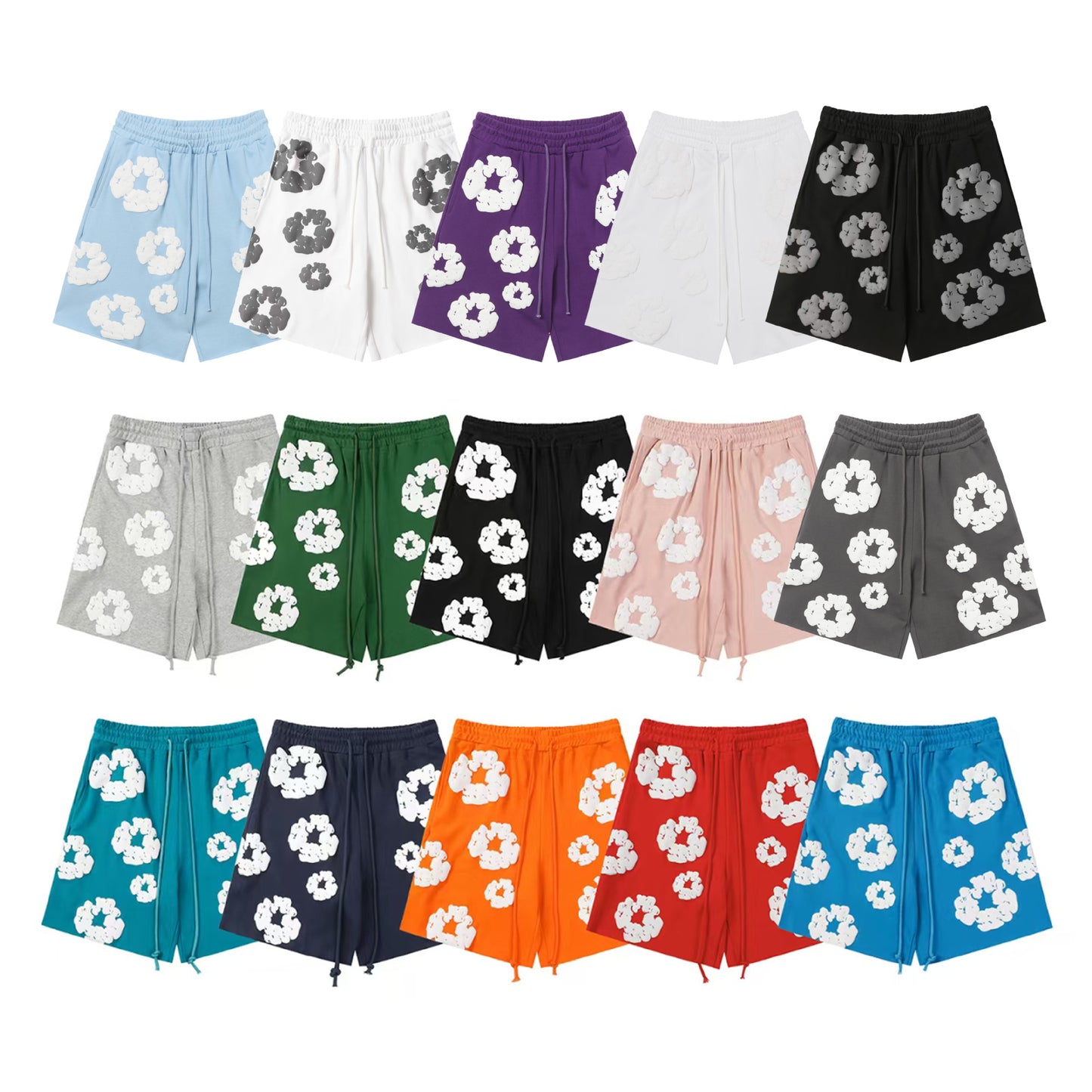 Cotton Print Short Sleeve Shorts Set