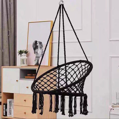 Cotton Rope Hanging Chair Hammock with Tassels
