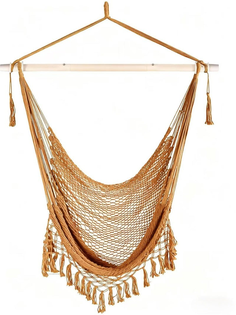 Cotton rope net hanging chair swing