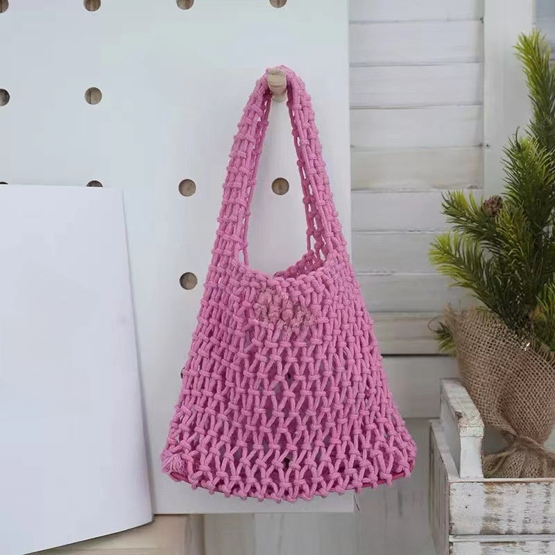 Cotton Rope Woven Handbag