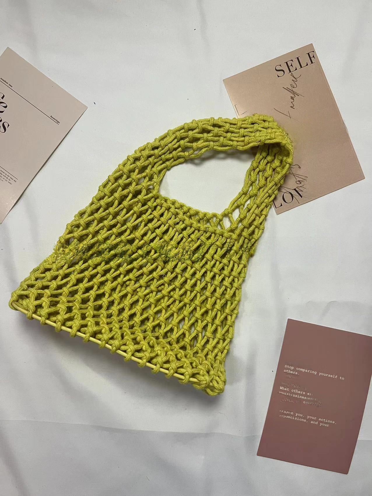 Cotton Rope Woven Handbag