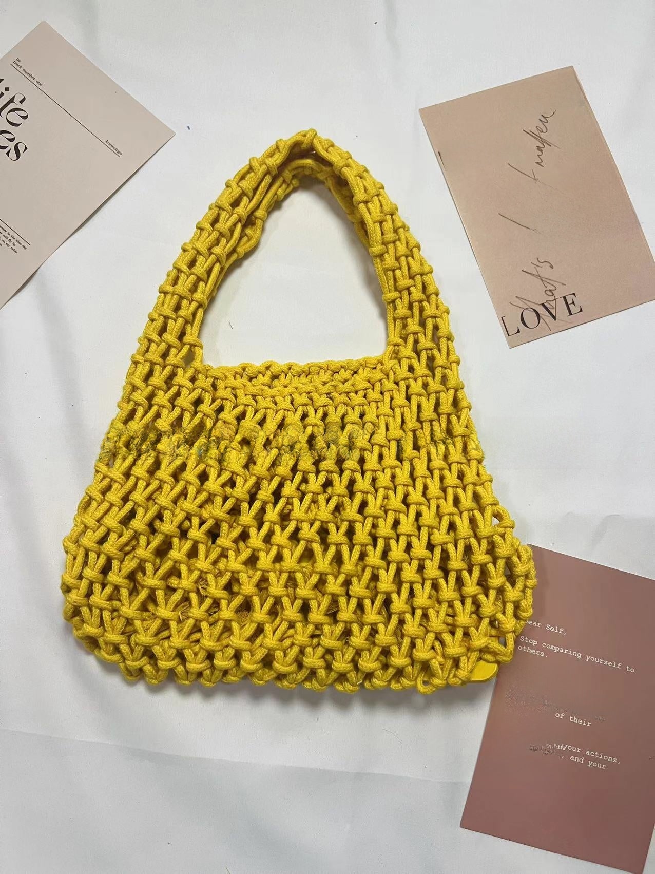 Cotton Rope Woven Handbag