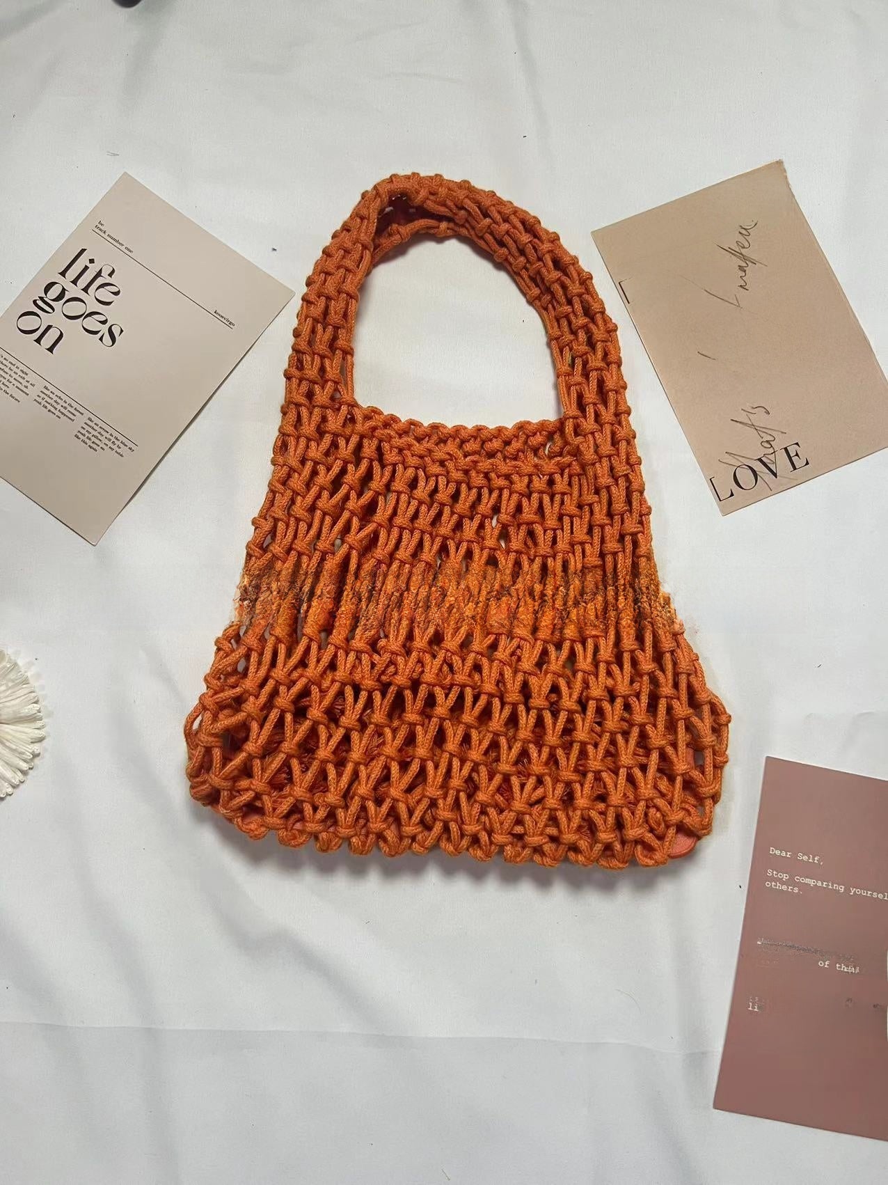 Cotton Rope Woven Handbag