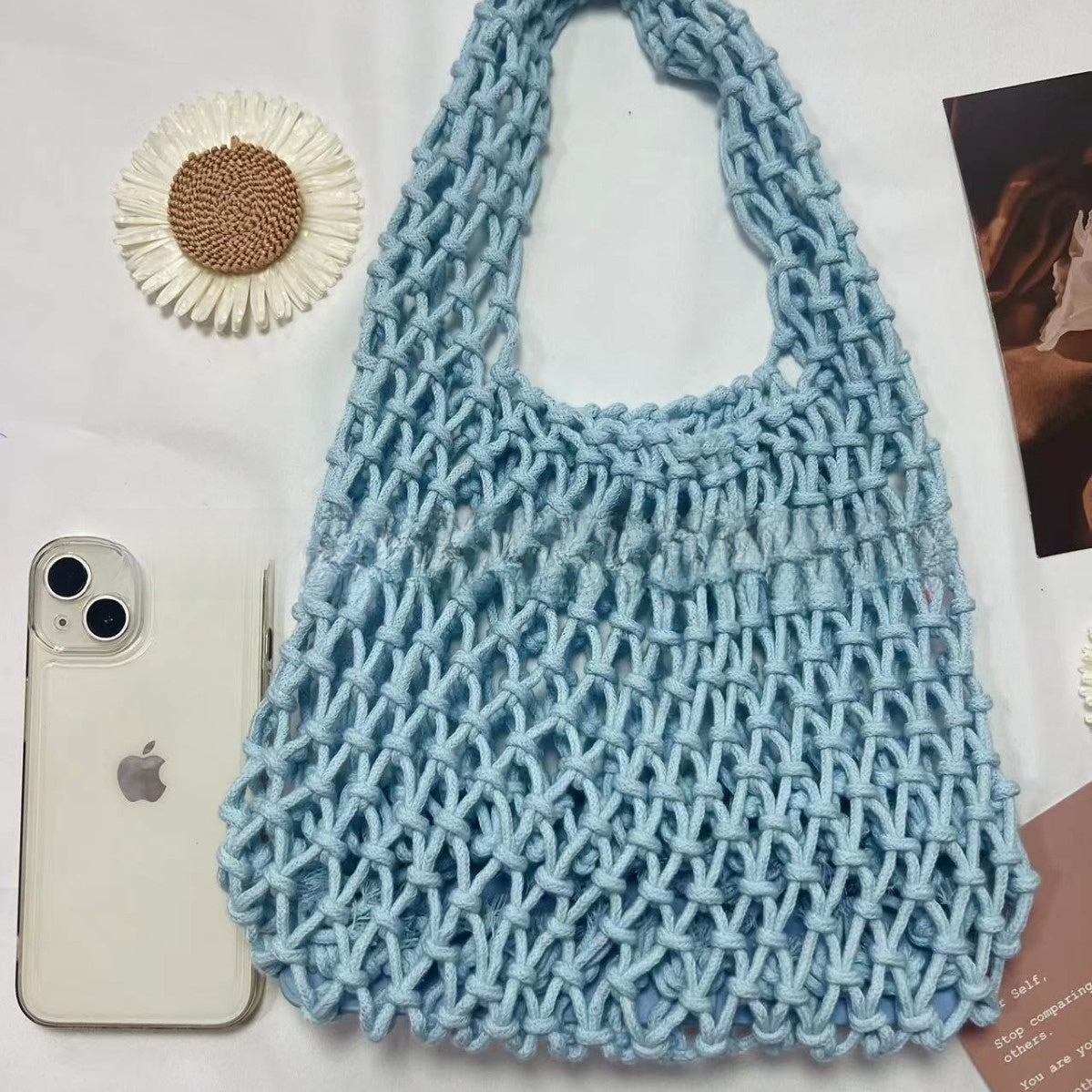 Cotton Rope Woven Handbag