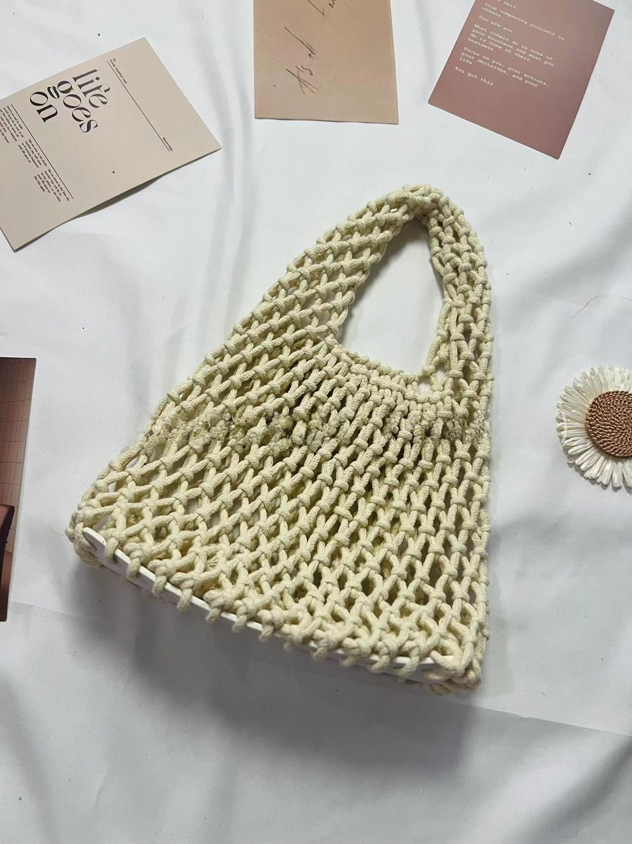 Cotton Rope Woven Handbag