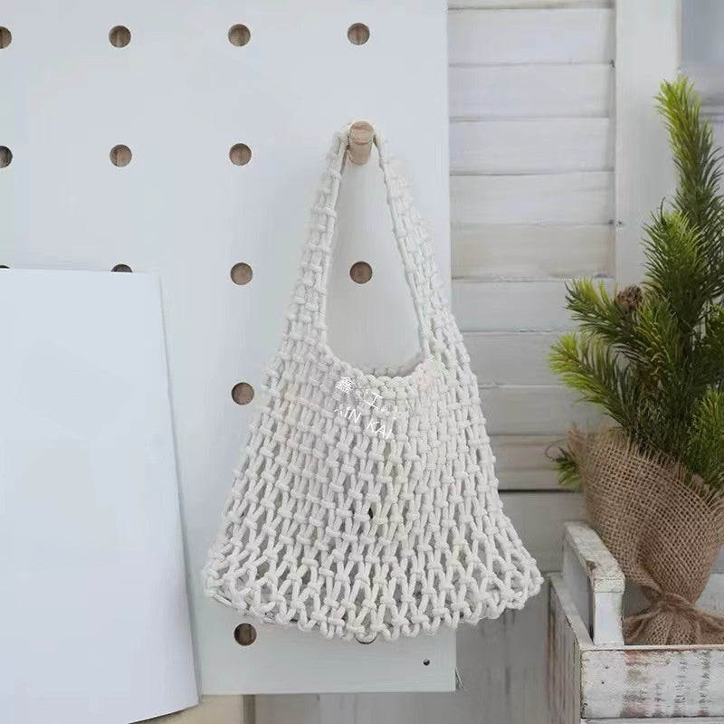 Cotton Rope Woven Handbag
