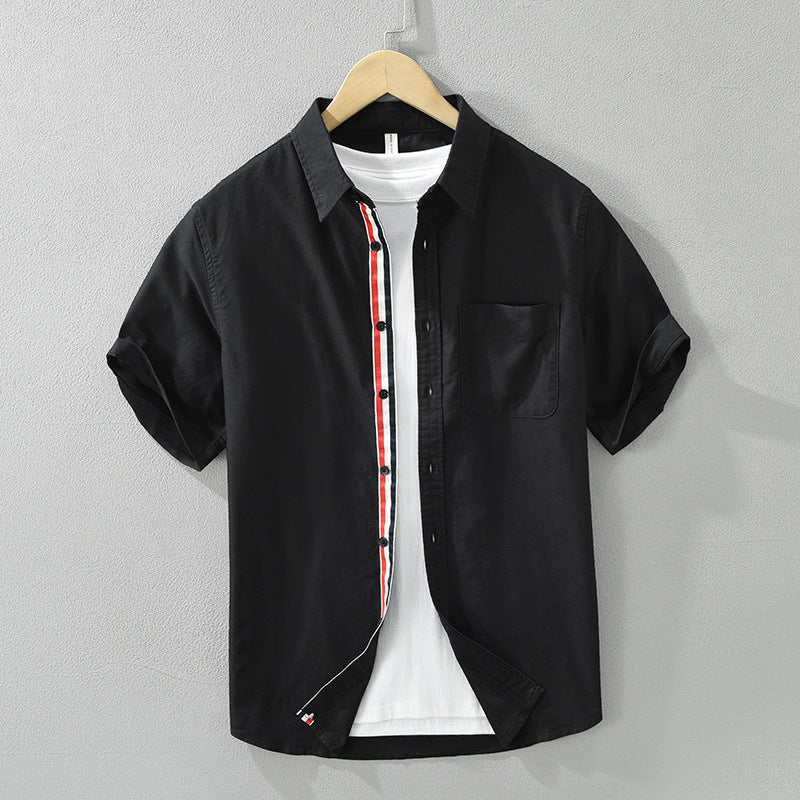 Cotton Short-Sleeve Shirt for Men