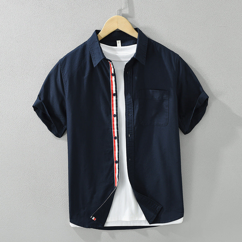 Cotton Short-Sleeve Shirt for Men