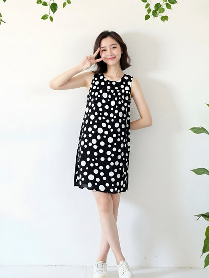Cotton Silk Sleeveless Nightgown