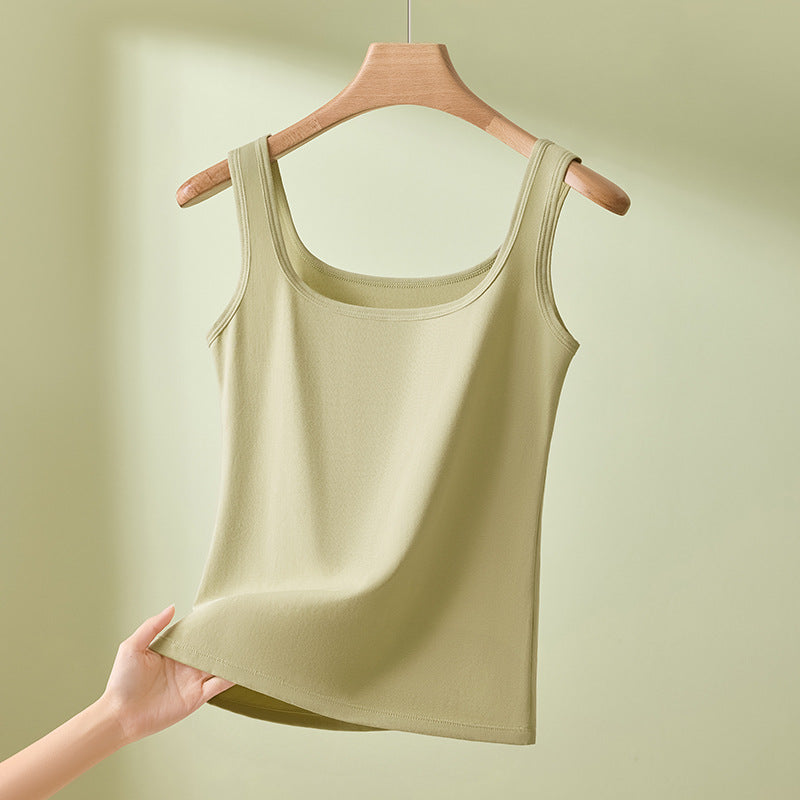 Cotton Sleeveless Slim Fit Vest