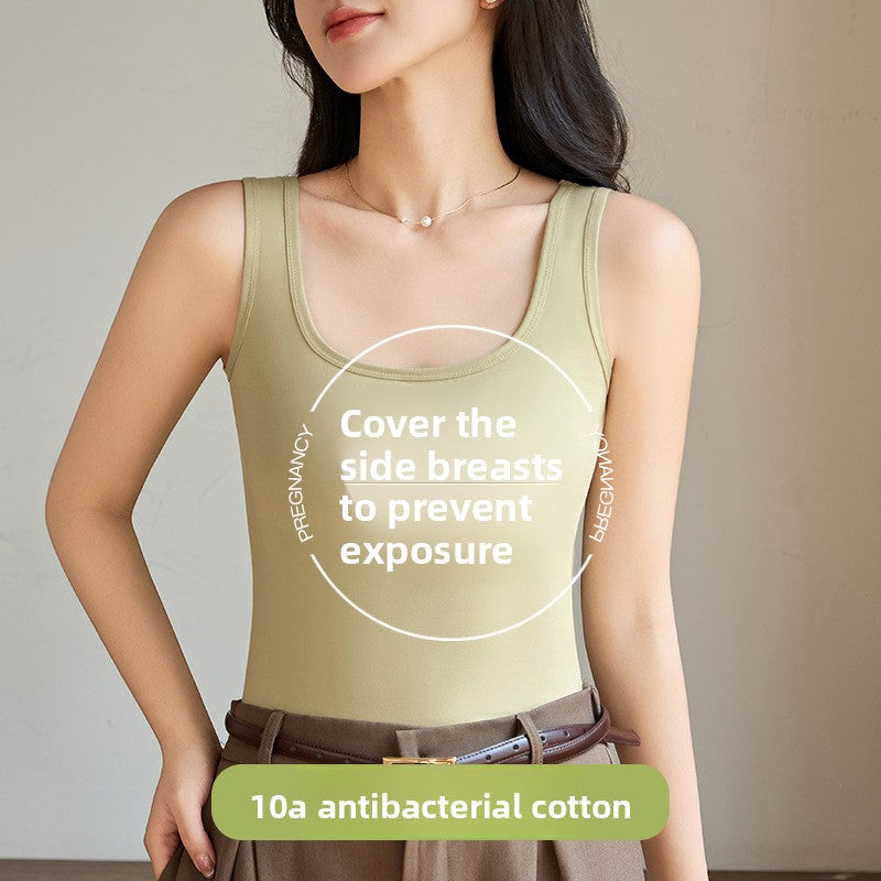 Cotton Sleeveless Slim Fit Vest