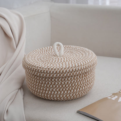 Cotton Storage Basket with Lid